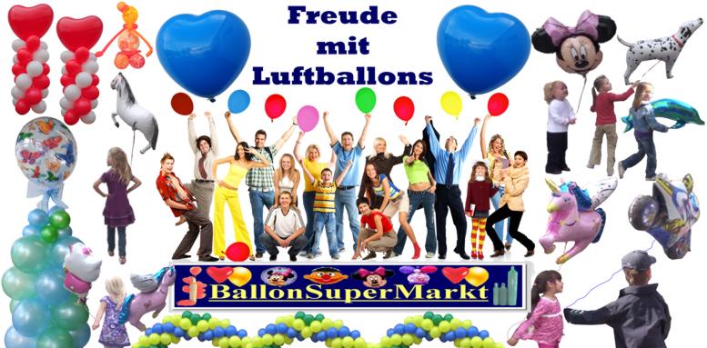 Freude mit Ballonsupermarkt-Onlineshop Luftballons